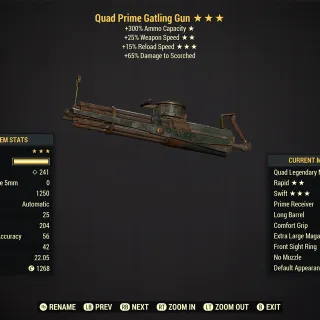 Quad 2515 Gatling gun