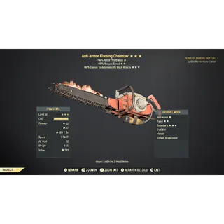 Anti-armor Flaming Chainsaw