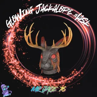 Glowing Jackalope Mask