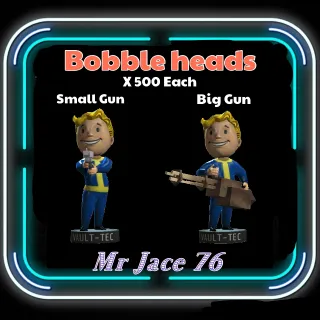 Small & Big gun Bobblehead 500 each