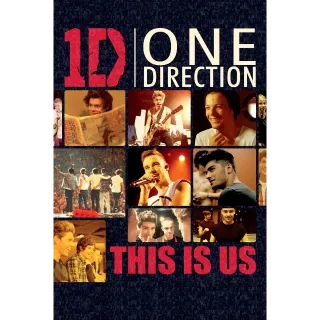 One Direction: This Is Us SD Vudu / MA - Instant Delivery!