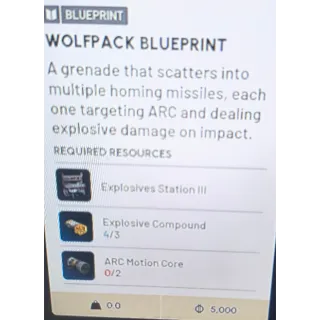 Wolfpack - blueprint 