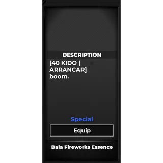 Bala Fireworks Essence - TYPE SOUL