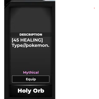 Holy Orb - TYPE SOUL