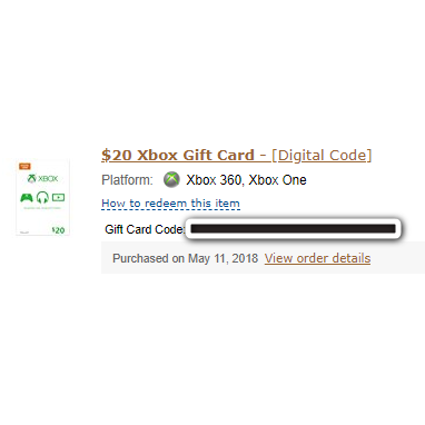 $20 xbox gift card digital code