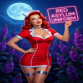 Red Asylum Uniform + Hat