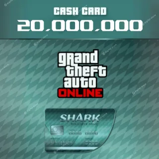 2X MEGALODON SHARK CASH CARD 20.000.000$