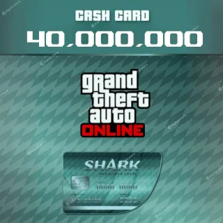 4X MEGALODON SHARK CASH CARD 40.000.000$