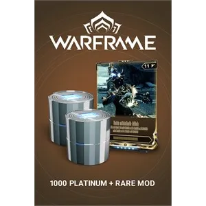 Warframe 1000 Platinum + Rare Mod