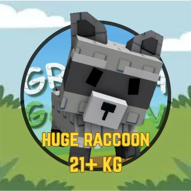 Bhuge Racoon Huge Racoon 21+ KG - Grow a Garden Game Item - Gameflip