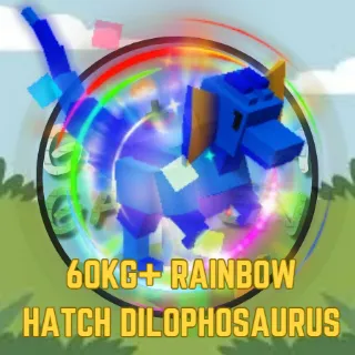 60KG+ Rainbow Hatched Dilophosaurus 