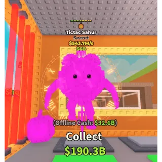 [Steal a brainrot] Tictac Sahur Rainbow 543.7M/s (1 Traits )💸Best price