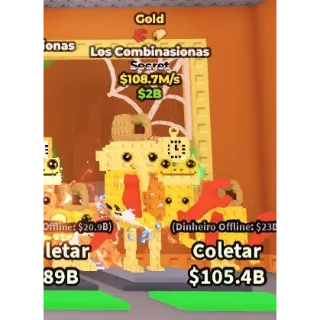 [Steal a brainrot] Los combinasionas Gold 108.7M/s (2 Traits )💸Best price