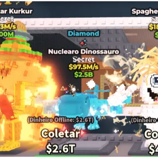 [Steal a brainrot] Nuclearo dinossauro Diamond 97.5M/s (1 Traits )💸Best price