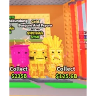  [Steal a brainrot] Burguro And Fryuro Gold 187.5M/s ⭐💸Best price