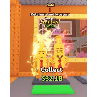 [Steal a brainrot] Ketchuru and musturu Gold 212.5M/s⭐(1 Traits)💸Best price