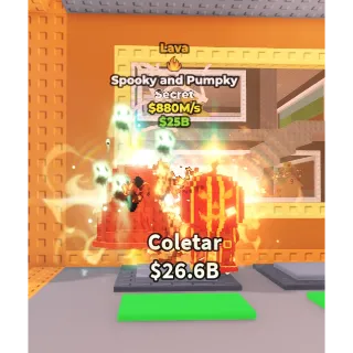  [Steal a brainrot] Spooky and Pumpky Lava 880M/s⭐(1 traits)💸Best price