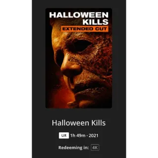 Halloween Kills 4k Digital Code - Movies Anywhere