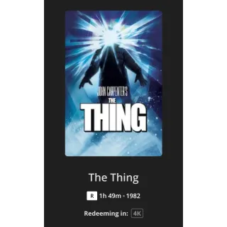 The Thing (1982) 4k Digital Code - Movies Anywhere