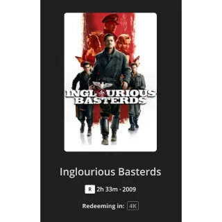 Inglourious Basterds 4k Digital Code