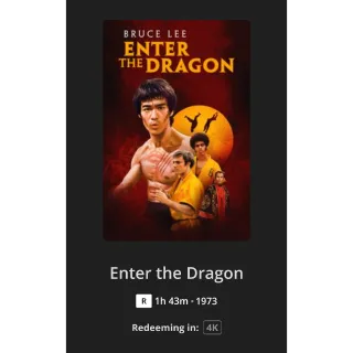 Enter The Dragon 4k Digital Code