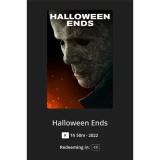 Halloween Ends 4k Digital Code - Movies Anywhere