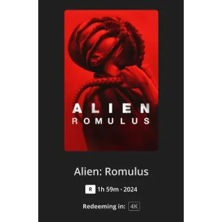 Alien Romulus 4k Digital Code