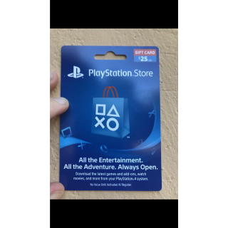 $25 playstation card