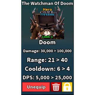 Slop Tower Defense - The Watchman Of Doom 