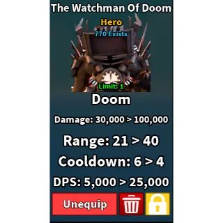 Slop Tower Defense - The Watchman Of Doom
