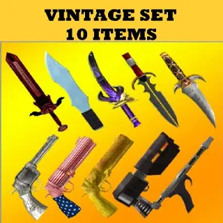 Vintage Set 10 Items MM2