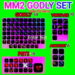 MM2 Small Set Godly Set