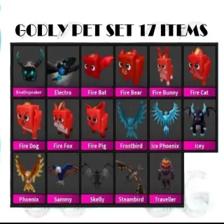 MM2 PET SET 17 ITEMS