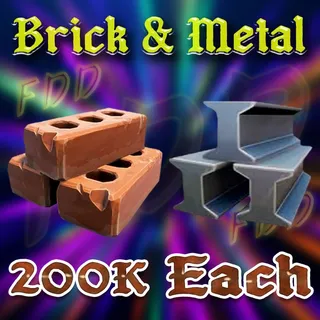 200k Each Brick and Metal
