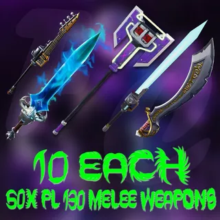50X Melee weapons