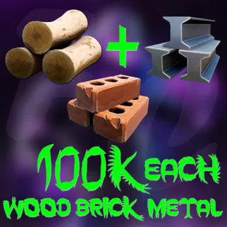 100K Wood Brick Metal