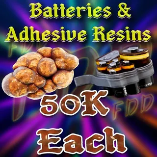 50k Adhesive Resins + Batteries