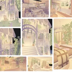 🏡 Dreamy 3-Story Cream Overgrown Coquette Townhouse in Adopt Me! 🌸