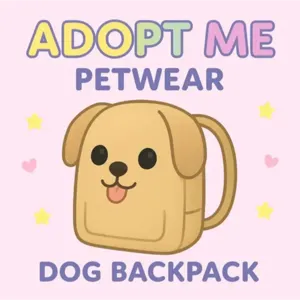 adopt me dog backpack