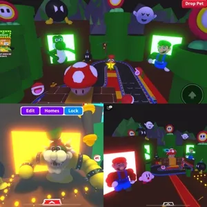 Super Mario big adopt me home house build