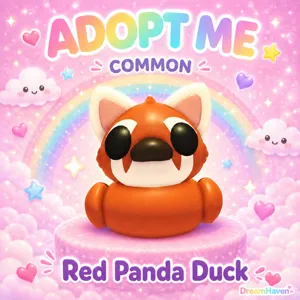 adopt me red panda duck