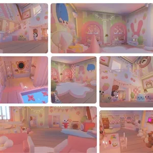 Adorable Cutesy Adopt Me House – Perfect for Pet Grinding & Roleplay!  