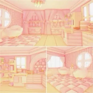 Tiny but Mighty Pink Adopt Me Grind Home House Build