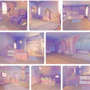 cute kawaii pastel home