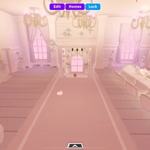 Adopt me home house build classy elegant tea party castle