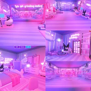 Cute adopt me grind house home build - Sanrio hello kitty my melody kuromi 