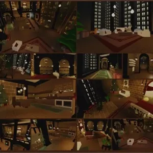 Downtown NYC Cozy Christmas Adopt Me Home House Build Apt 