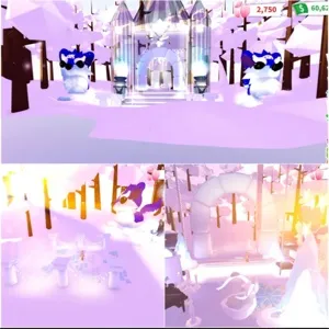 Adopt me home house build shiver wolf palace