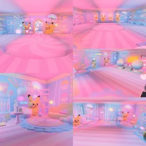 Cutesy Pokémon pikachu adopt me grind home house build 