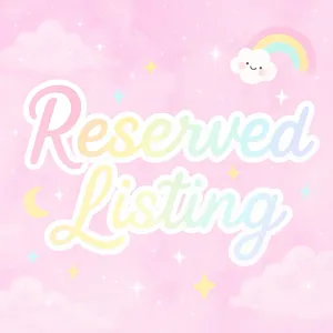 Reserved listing